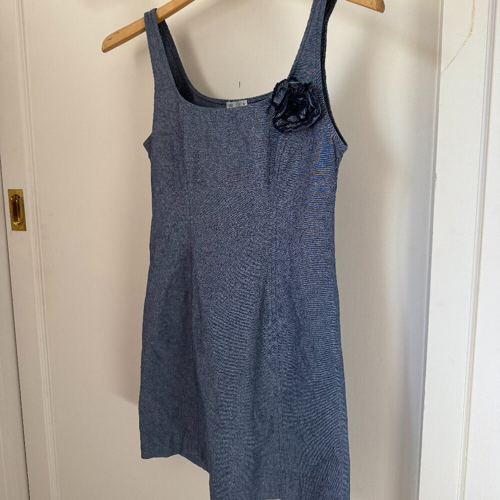 Libe denim blue A-line mini dress S